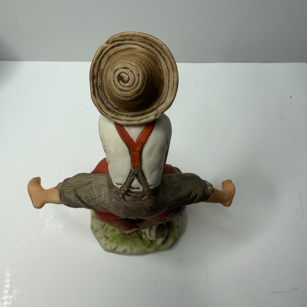 Vintage 1973 Norman Rockwell "Leapfrog" Figurine - Dave Grossman Designs (NR 9) - Picture 8 of 11